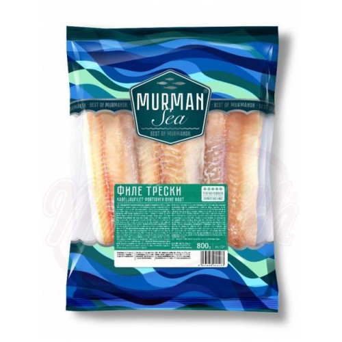 Cod fillet, frozen, glazed, each frozen individually, 800g Cod fillet, frozen, glazed, each frozen individually, 800g