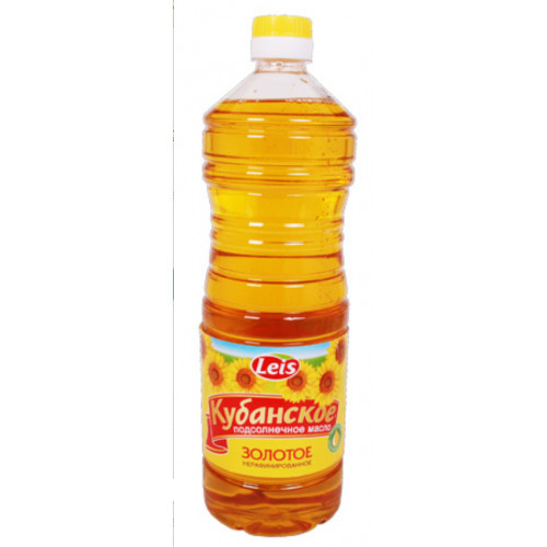 Sunflower oil "Kuban" Golden unrefined, 1l Sunflower oil "Kuban" Golden unrefined, 1l