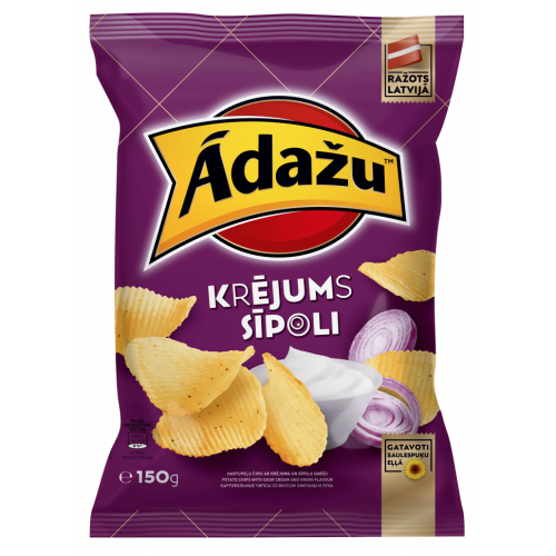 Чипсы Аdazu "Cметанa и лук", 150г Чипсы Аdazu "Cметанa и лук", 150г