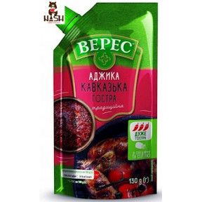Ukrainian adjika Veres "Caucasian hot", 130g Ukrainian adjika Veres "Caucasian hot", 130g