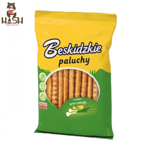 Aksam Beskidzkie straws with cheese and onions, 60g