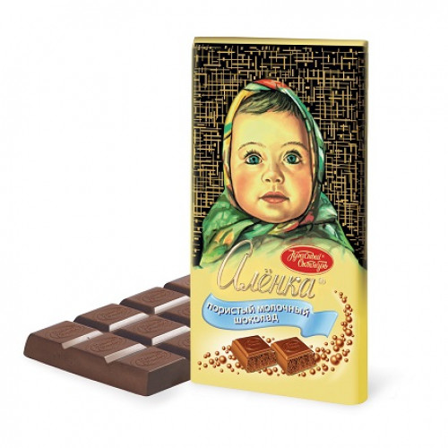 Poreuze melkchocolade "Alenka", 95 g