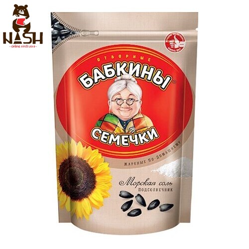 Roasted sunflower seeds "Babkiny" with iodized sea salt, 300g
