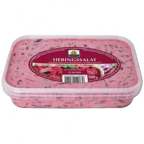 Bering sweet beetroot salad with herring and mayonnaise, 500g