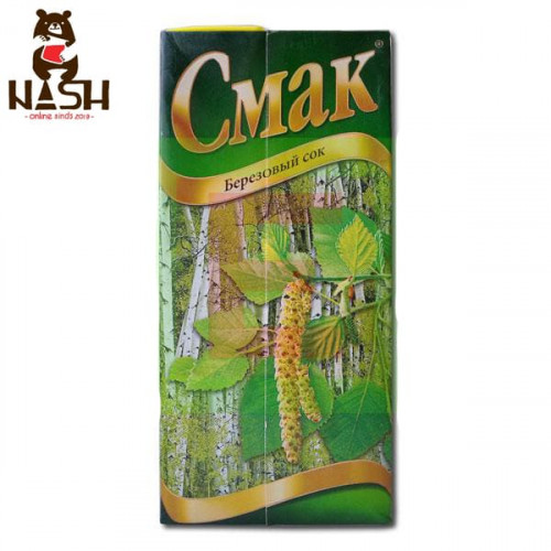 Сок берёзовый с сахаром Смак, 1л