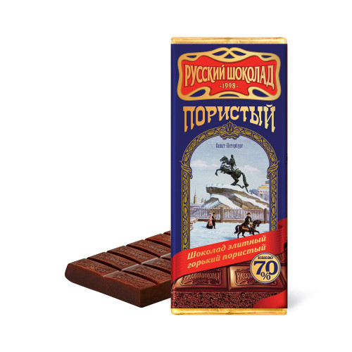 Шоколад горький пористый "Русский шоколад", 90г