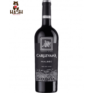 Moldovan red dry wine Carlevana Malbec Raritet