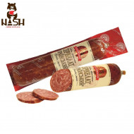 Cooked and smoked sausage from the Saltovsky plant "Servelat Ukrainian", 300g