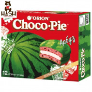 Orion Choco-pie taartjes met watermeloensmaak, 12 stuks