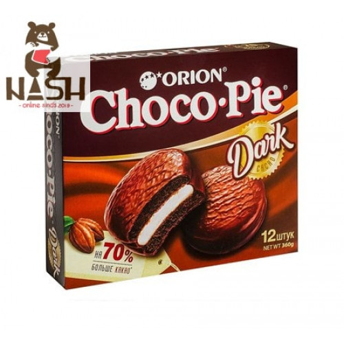 Choco-pie cookies Orion Dark, 12 pcs.