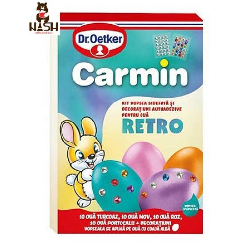 Краситель для пасхальных яиц Dr. Oetker Retro на 40 яиц с перламутровым эффектом, четыре цвета