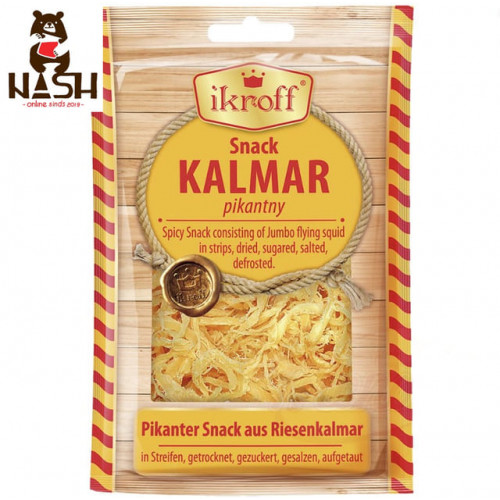 Сушеный соленый кальмар Ikroff, 36г