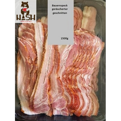 Family Farm smoked pork bacon, about 300g