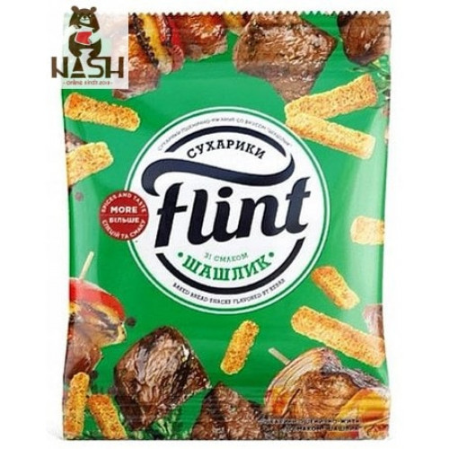 Oekraïense tarwe-rogge croutons Flint met BBQ-smaak, 70 g