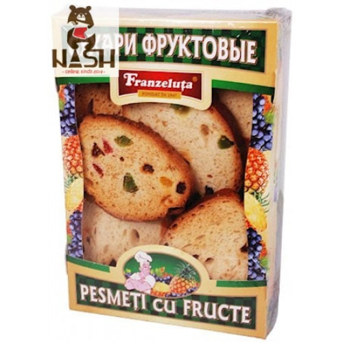 Franzeluta fruit crackers with candied fruits, 250g