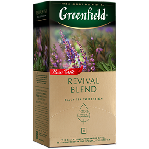 Greenfield tea "Revival blend" 25 sachets, 1.5g each