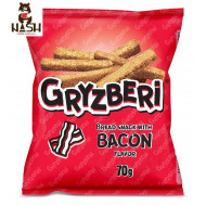 Сухарики GRYZBERI зі смаком бекону, 70г
