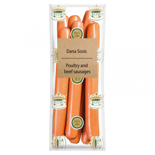 Сосиски Husein Products из курятины и говядины халяльные "Dana Sosis", 600г (срок до 01.01) Сосиски Husein Products из курятины и говядины халяльные "Dana Sosis", 600г (срок до 01.01)