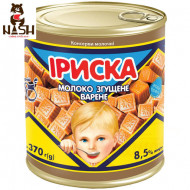 Згущене молоко з цукром Іриска, 370г