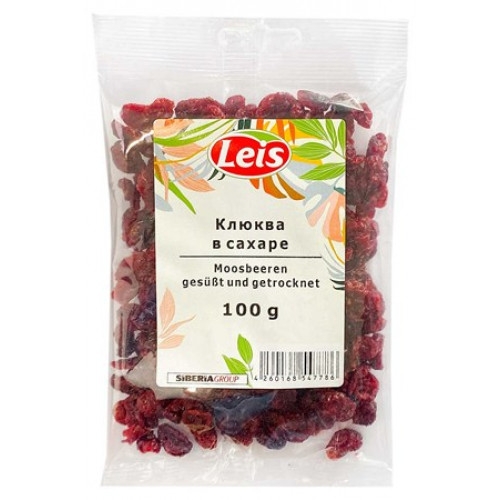 Dried cranberries in sugar Leis, 100g
