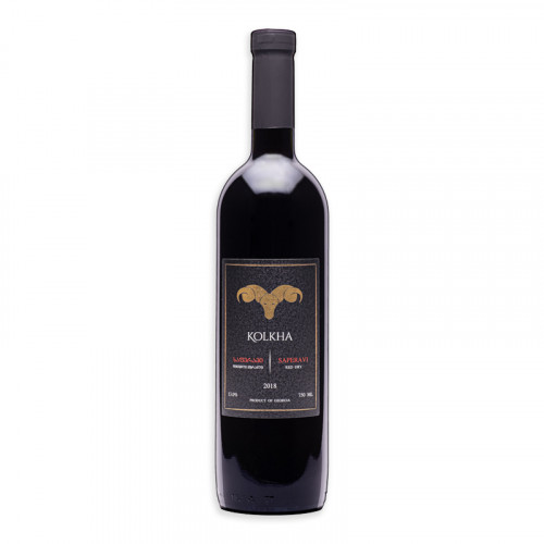 Грузинское красное сухое вино Kolkha Saperavi