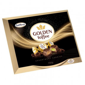 Ukrainian assorted candies Konti "Golden Toffee", 150g