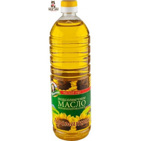Масло подсолнечное Кубаночка "Ароматное" нерафинированное, 1л