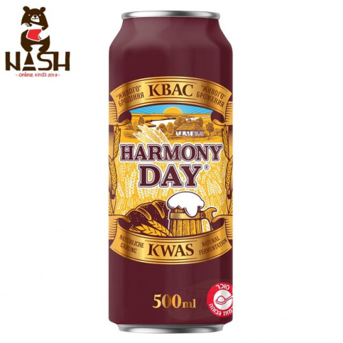 Квас HARMONY DAY живого брожения, 0.5л