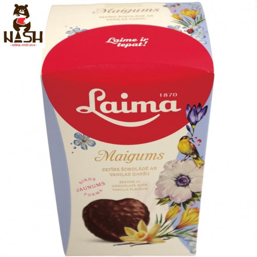 Laima Maygums marshmallows in chocolade met vanillesmaak, 135 g