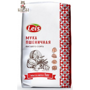 Мука Leis пшеничная высшего сорта Тип 550, 1кг