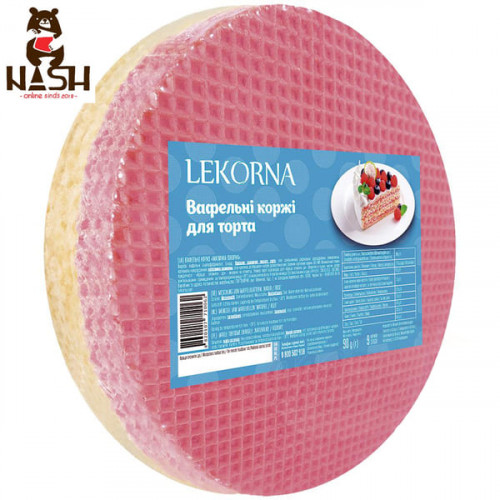 Вафельні коржі Lekorna «Малинка», 90г