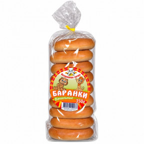 Volshebnaya Pechka ringvormige broodjes met vanillesmaak, 350 g