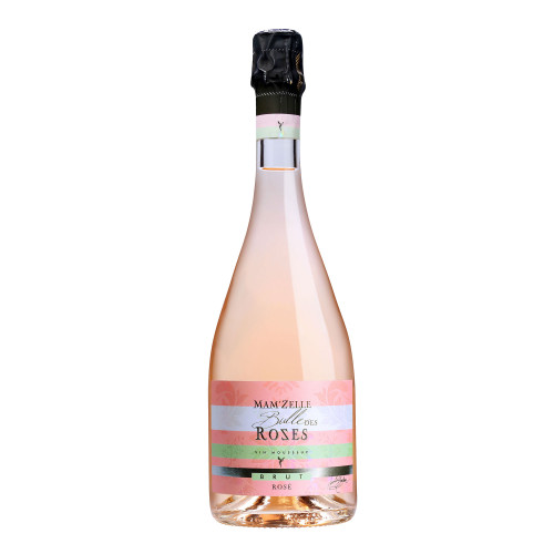 Французское игристое розовое вино брют Mam’Zelle Bulle …des Roses