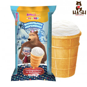 Ванильное мороженое Маша и Медведь, 130мл