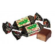 Candies Krasny Octyabr "Mask" with peanuts in cocoa-containing glaze, 250g