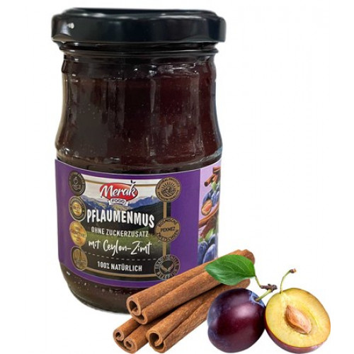 Merak plum jam with cinnamon without sugar, 250g