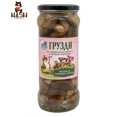 Milk mushrooms Yes! in a soft marinade according to a Siberian recipe, 530 ml
