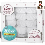 Зефир Нева ванильный на изомальте без сахара с кокосовой стружкой, 280г 