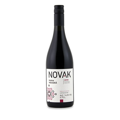 Moldavische rode droge wijn Novak Rară Neagră 2020