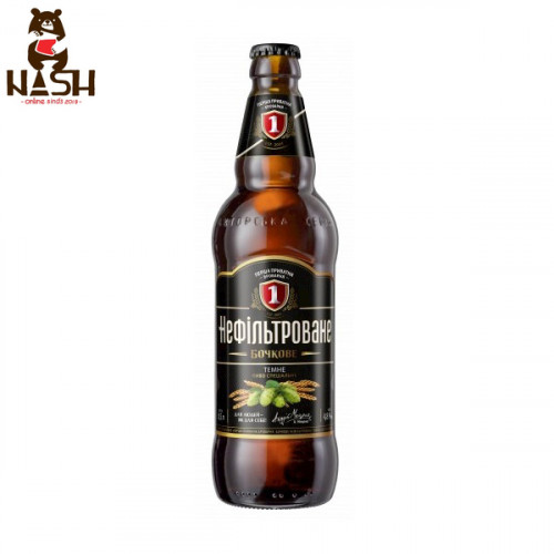Ukrainian beer Persha Privatna Brovarnya "Bochkovoe unfiltered" dark Ukrainian beer Persha Privatna Brovarnya "Bochkovoe unfiltered" dark