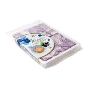 "Marmer"-vruchtenpasta (pastila) met zwarte-bessensmaak, van de banketbakkerij "Kronshtadtskaya", 210 g