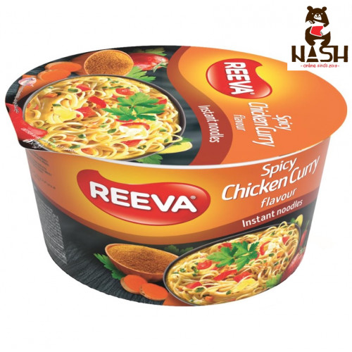 Oekraïense instantnoedels Reeva met pittige kip curry smaak, 75 g