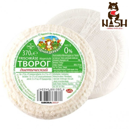 Rodnaya Derevnya dieetkwark 0% vet, 370 g