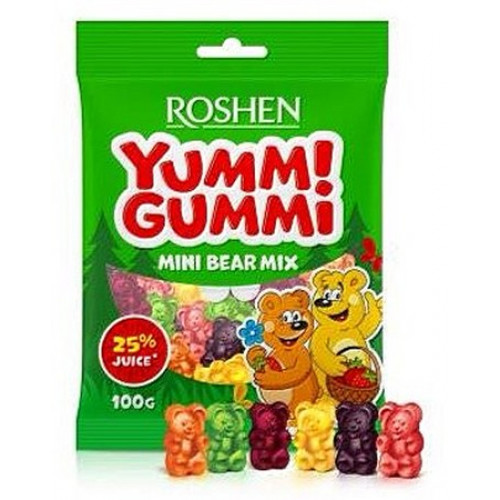 Желейные конфеты Рошен Yummi Gummi Mini Bear, 100г