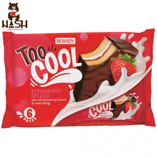 Бисквит Рошен Too Cool "Клубничный всплеск", 270г