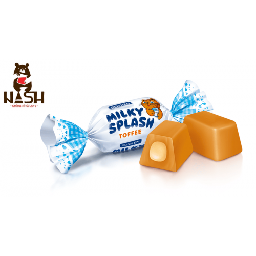 Тоффи-конфеты Рошен "Milky Splash" с молочной начинкой, 150г