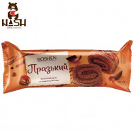 Ukrainian sponge roll Roshen "Prague" with cocoa flavor, 180g