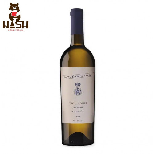 Georgian dry white wine Royal Khvanchkara Tsolikouri Georgian dry white wine Royal Khvanchkara Tsolikouri