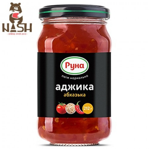 Pikante saus Adjika Runa "Abchazisch", 212 g