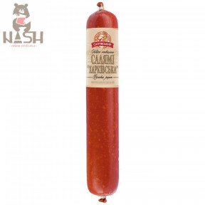 Oekraïense varkensvlees en kip salami van Saltovsky-vleesverwerkingsfabriek "Kharkovskaya", 300 g Oekraïense varkensvlees en kip salami van Saltovsky-vleesverwerkingsfabriek "Kharkovskaya", 300 g